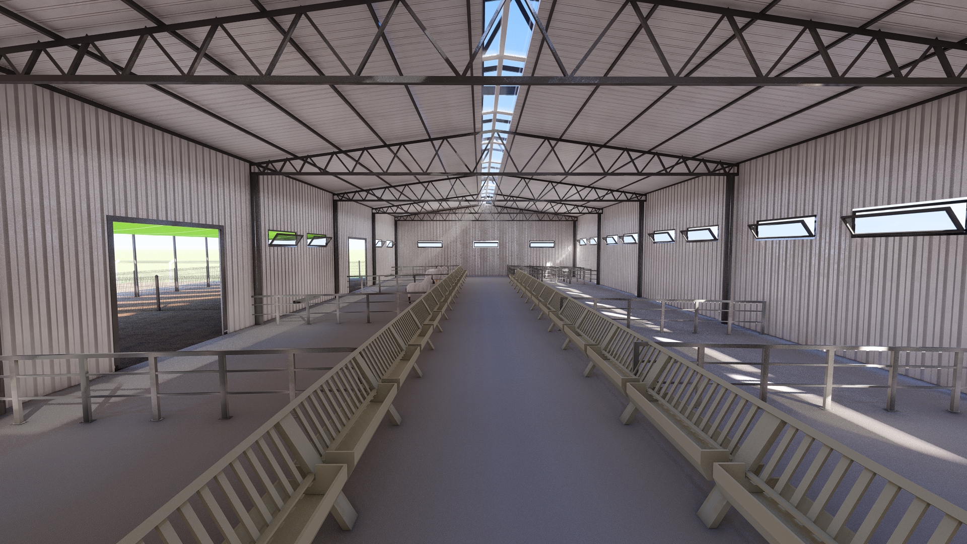 müseliim köyü küçükbaş ahır tasarımı